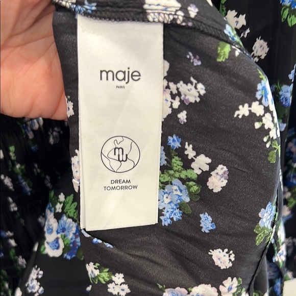 Maje Floral Black Dress - Picture 8 of 11